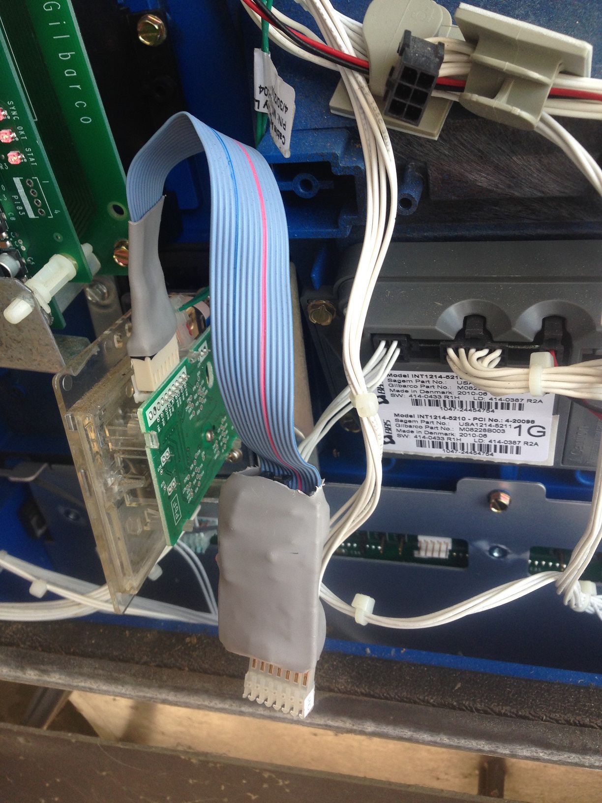 Internal card skimmer